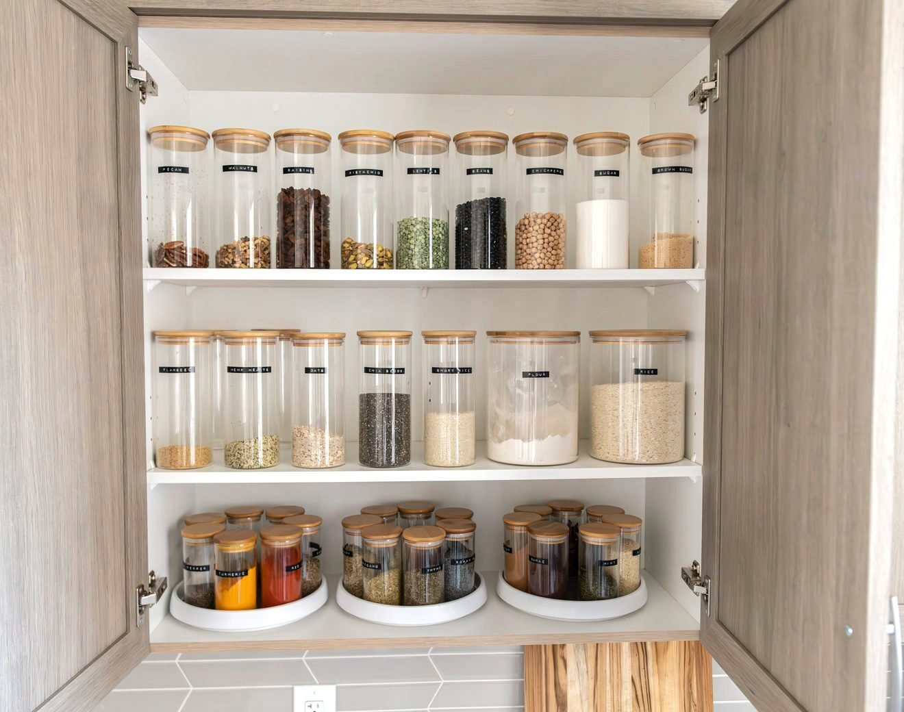 Curated pantry organization